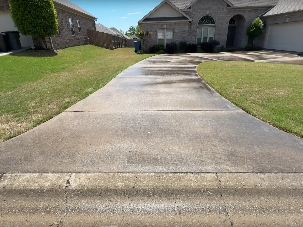 Before pressure washing